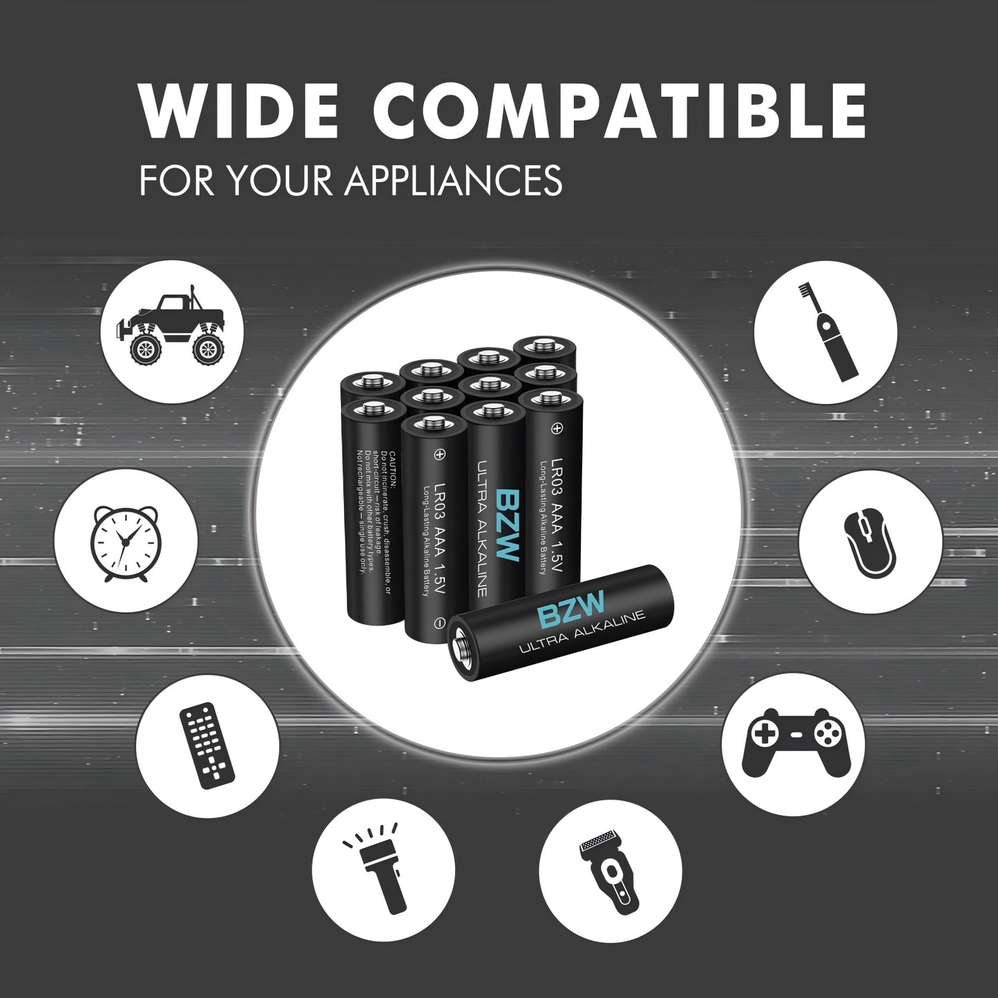 BZW AAA Batteries 100 Pack – 1400mAh, Premium Alkaline 1.5V Triple A Batteries, Ultra Long-Lasting & Leakproof, 10-Year Shelf Life